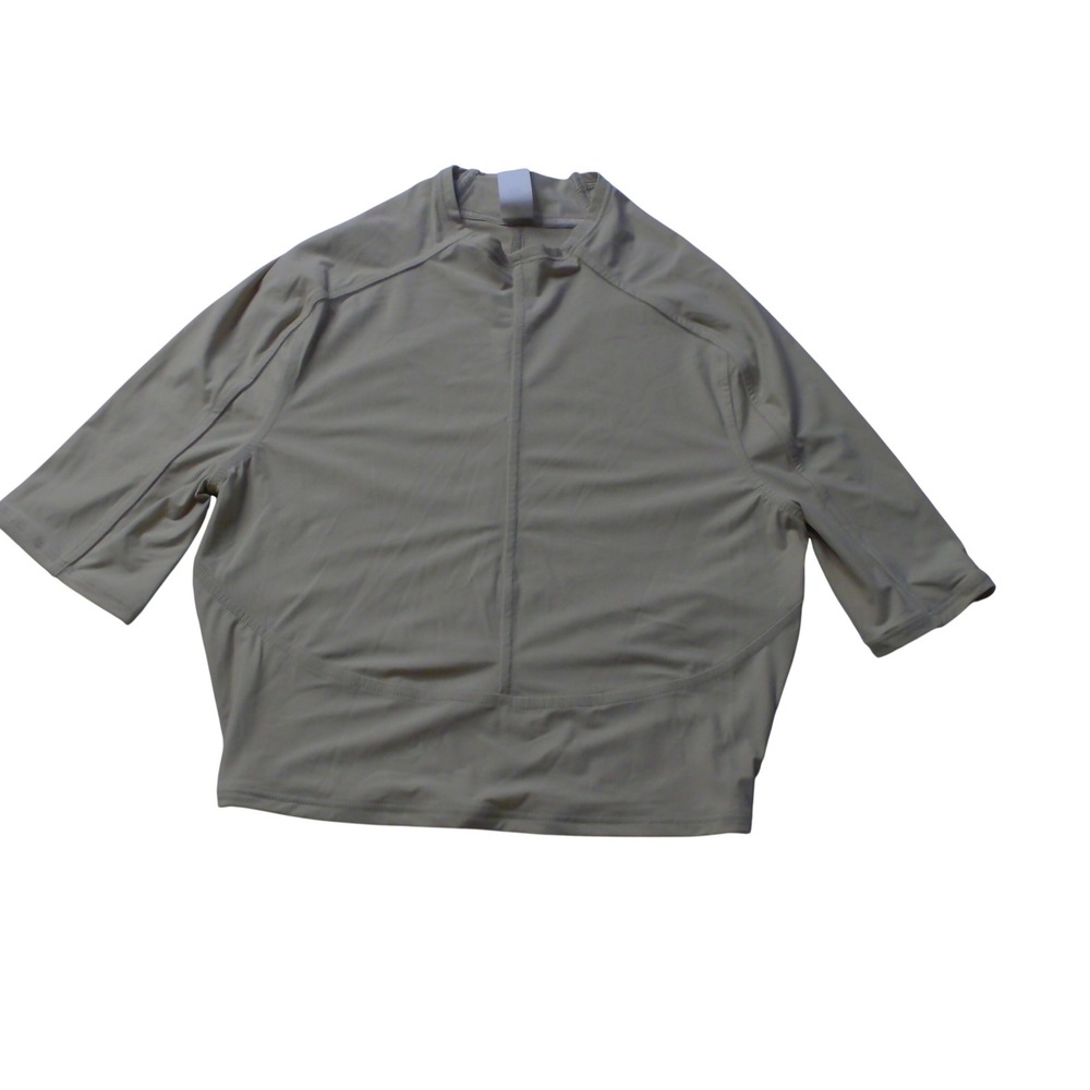Lululemon Cycling Jersey Tan Beige Short‎ Sleeve Bike Top XS NEW